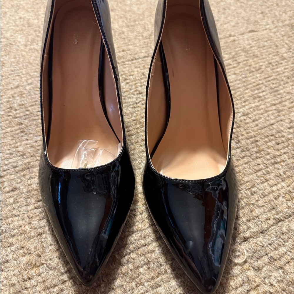 PrettyLittleThing Glossy Black Heels